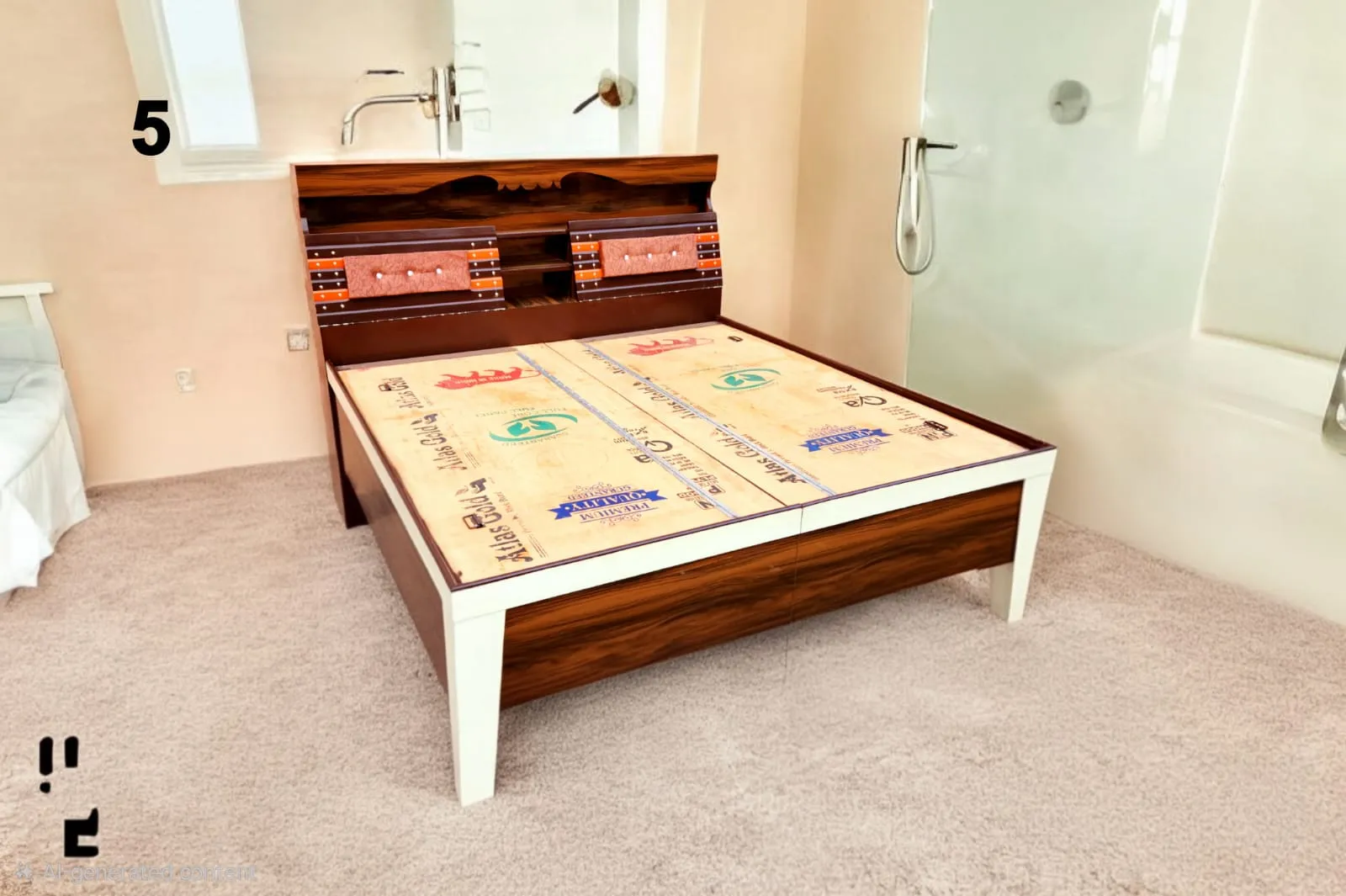 6 Ft Counter Bed design 11 by Jangra Furniture Factory