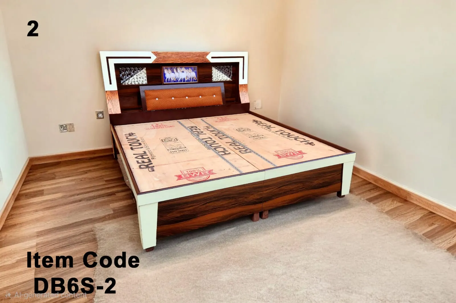 6 Ft Counter Bed design 12 by Jangra Furniture Factory