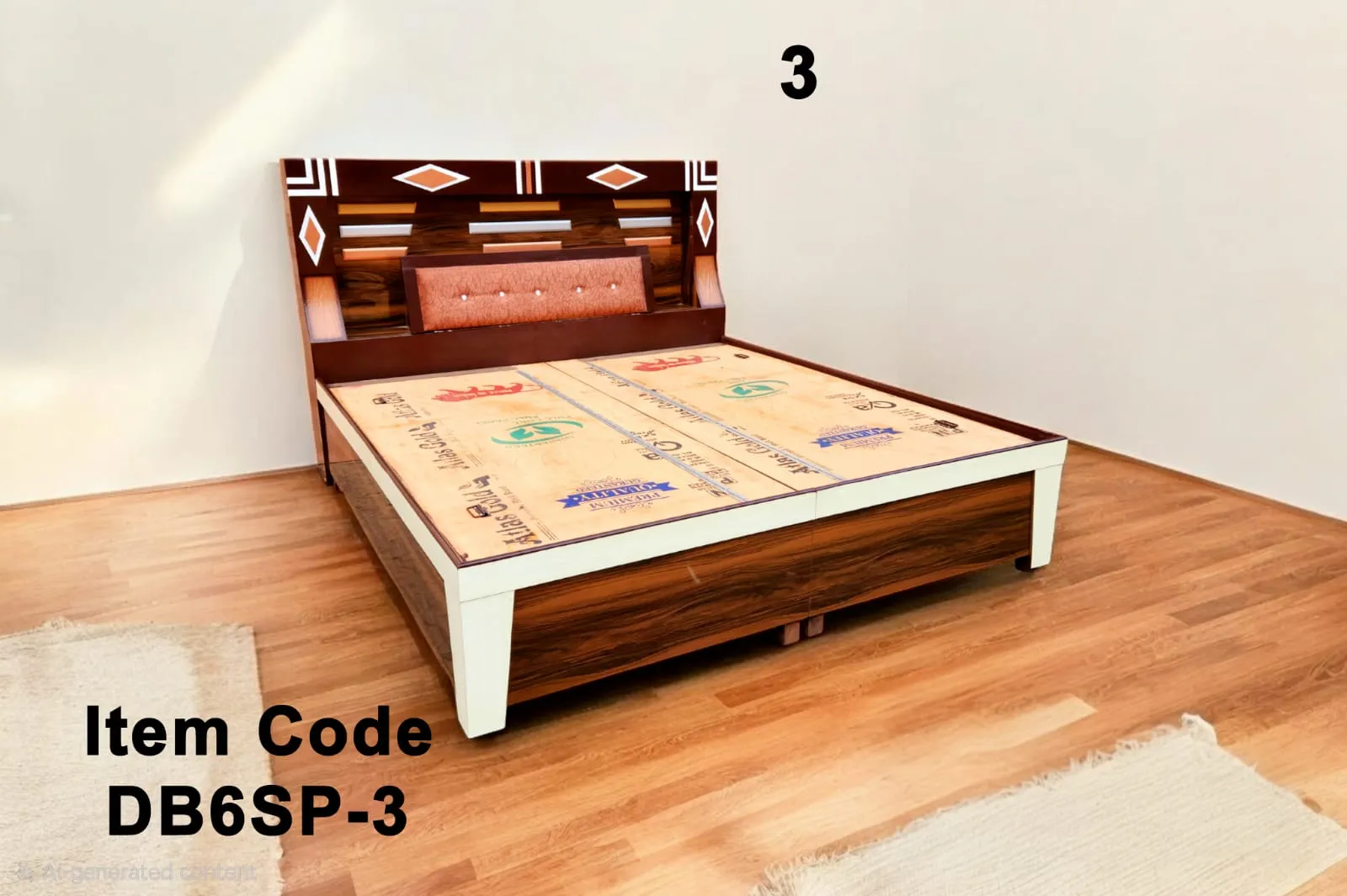 6 Ft Counter Bed design 14 by Jangra Furniture Factory