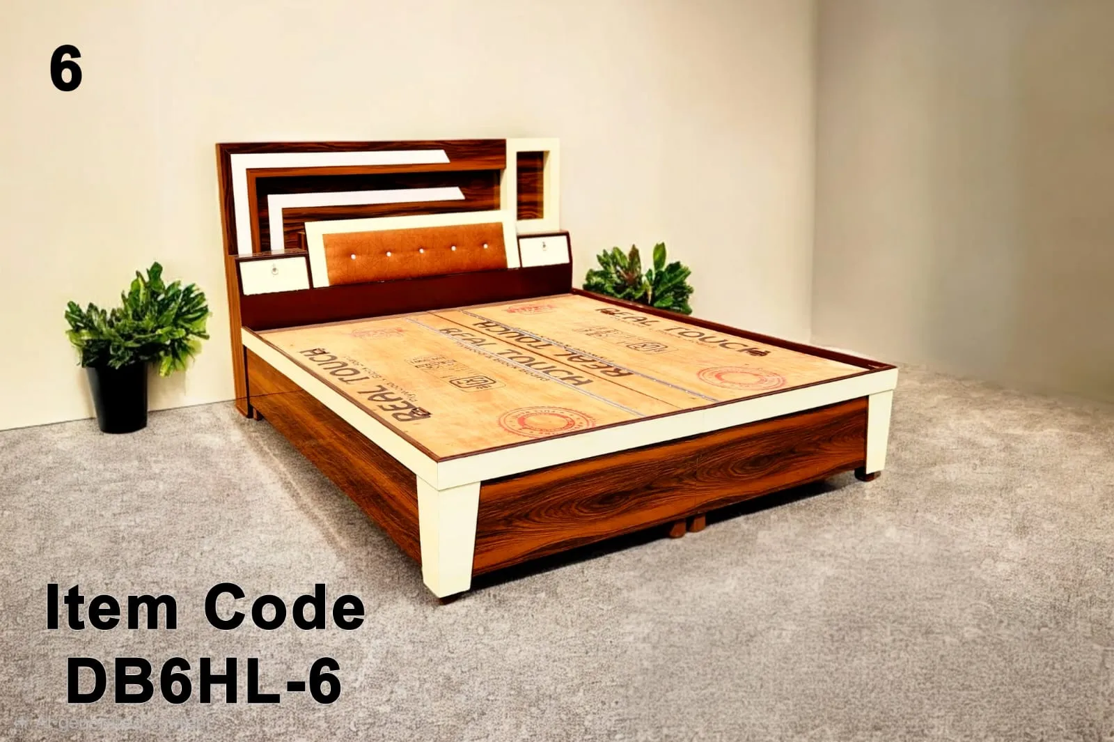 6 Ft Counter Bed design 5 by Jangra Furniture Factory