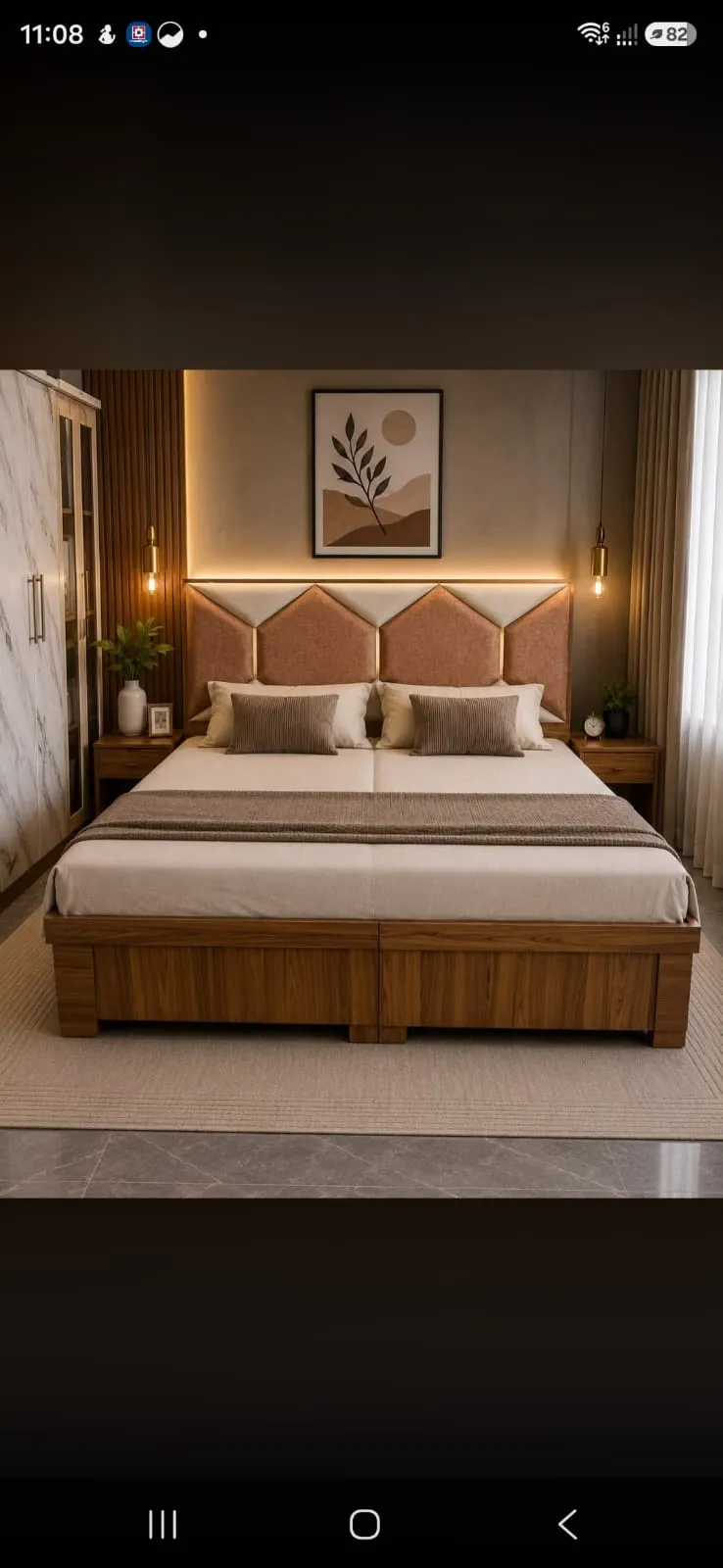 6 Ft Flat Bed design 3 by Jangra Furniture Factory