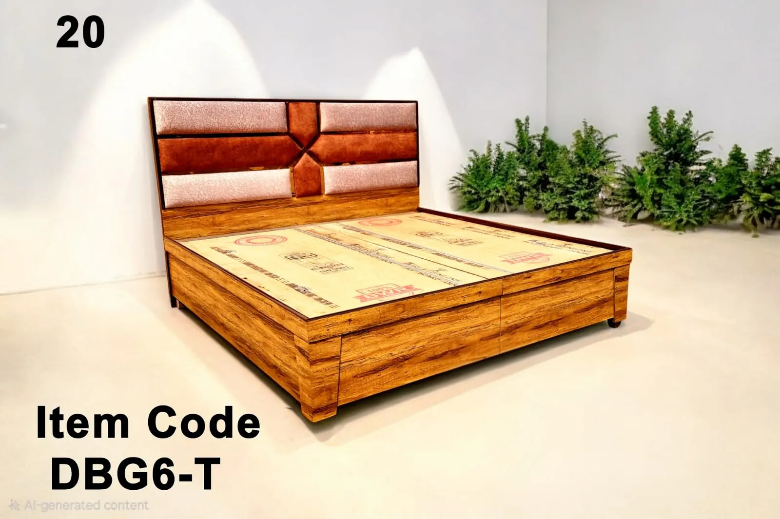 6 Ft Flat Bed design 4 by Jangra Furniture Factory