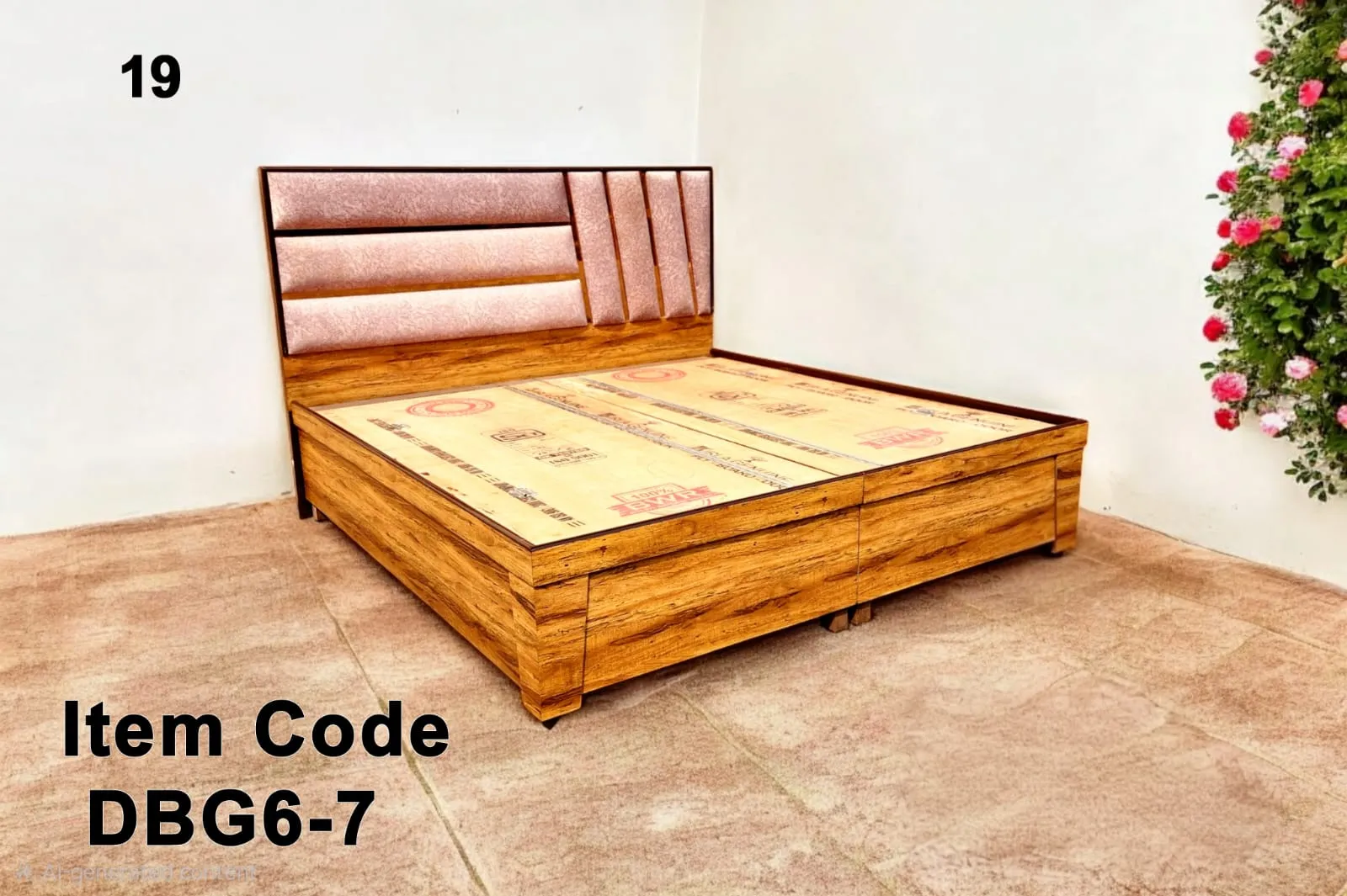 6 Ft Flat Bed design 7 by Jangra Furniture Factory
